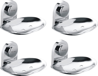 Tapsa Unique Design Premium Look Rich Quality Brass Made (Pack Of-4)(Silver)