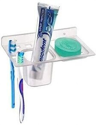 AL Asian Lily Plastic Unbreakable Soap Dish Tooth Brush Paste Holder(Style 2)