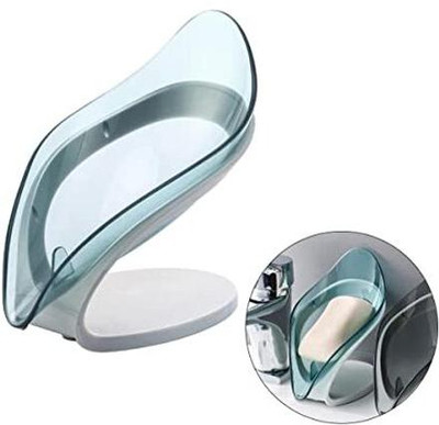 kayru Leaf Pattern Soap Case/Soap Holder/Soap Box for Bathroom Washbasin Drainage Soap(Multicolor)