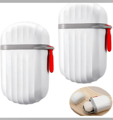 Yashri Product Waterproof Travel Soap Dish Shower with Convenient Handle Leakproof Soap Case_10(White)