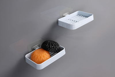 Hirsha Stylish Soap Case Soap Dish, ideal for bathroom and kitchen use(White White)