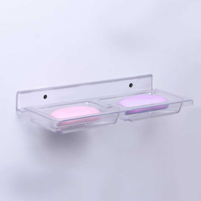 MAHADEV INDUSTRIES ABS Unbreakable Plastic Double Soap(White)