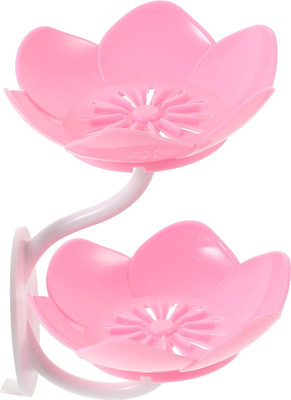 Glitzn Lotus Flower Draining Soap Holder | No-Soggy Soap Solution for Bath(Multicolor)