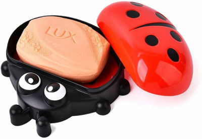 Flywind Lady Bug Soap Case Soap Dispensers Soap Holder Set of 2(Red)