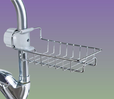 Gundrax Kitchen Scrubber Faucet Soap Stainless Steel as well as and Sink Caddy Holder(Silver)
