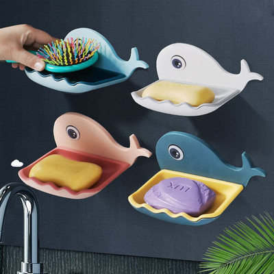 WUUP Plastic 2Pcs Soap Holder/Soap Box(Multicolor)