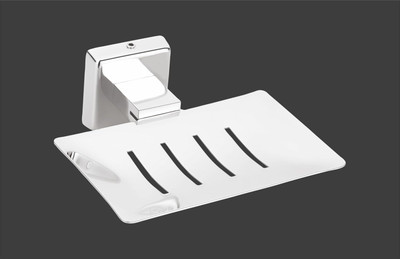 EVANEX 304 Grade Stainless Steel and Brass Soap Dish/Soap Holder/Bathroom Accessories(Chrome Vita)