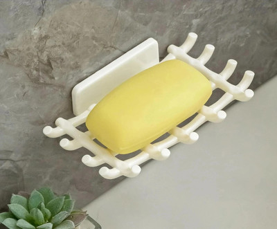 Lufasa Bathroom accessories Soap Stand for Kitchen/Soap Holder/Soap Case/Soap Dish(White)