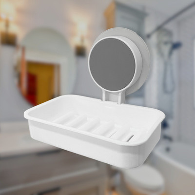 ZUDORA Soap Stand for Bathroom with Removable Drain Tray, ABS Material(White)