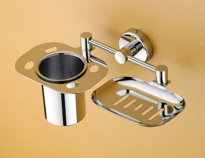 Flipkart SmartBuy High Grade 304 Stainless Steel Soap dish with Tooth Brush Holder ( pack of 1 )(Silver)
