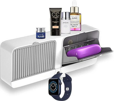 PAVITRAVAYU Double Bar Soap Dish with Drainage Box, Premium Plastic Soap Holder(Multicolor)