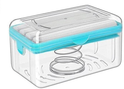 GVJ TRADERS Non-Slip Sink Countertop 2 in 1 Soap Organizer With Roller and Drain Holes(MULITICOLOUR)
