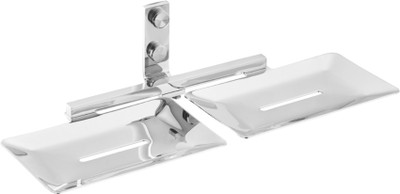 TENET 304 Grade Stainless Steel Double Soap Dish/Twin Soap Holder/Dual Soap Tray –(Silver)
