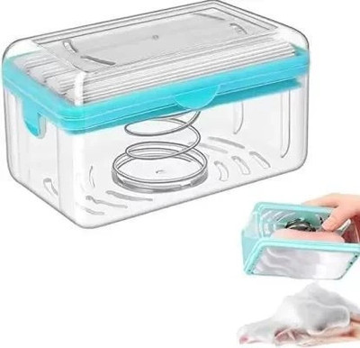 krishva 2-in-1 Portable Soap Dish & Soap Dispenser with Roller and Drain Holes(Multicolor)