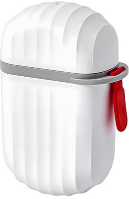 NIVO Portable Soap Dishes Leak Proof Soap Container Home Bathroom Plastic Soap Box(White)