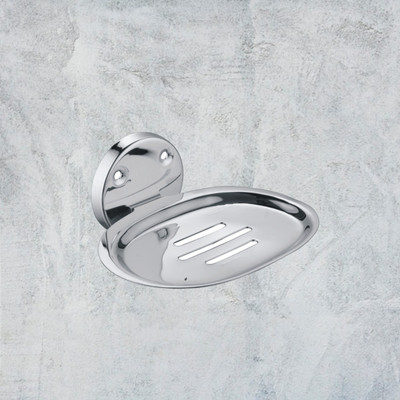 Prestige Premium 304 Grade Round Soap Dish Soap Holder Pack Of 1(Silver)