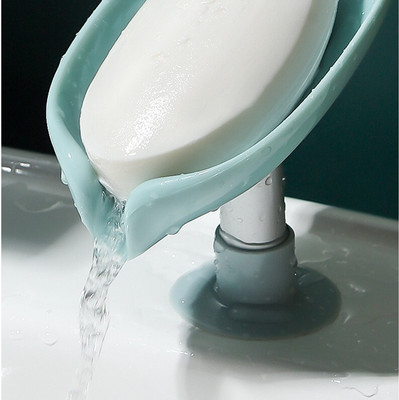 KRAZE Pack of 1 Lotus Leaf Shaped Suction Cup Mounting Soap Dish X1.108(Random Colour)