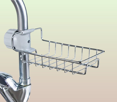 Vyanex Kitchen Caddy to hold Sponge while Soap Bar(Silver)