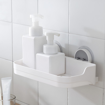 iBELL Multifunctional Soap Holder for Shower, Wall Mounted Soap Dish with Adhesive(White)