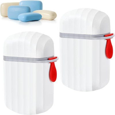 NEWSPARSH Ninu Portable Waterproof Leakproof Travel Soap Box Case Holder Plastic Soap Case(Multicolor)