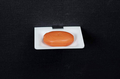 Spacekeeper Acrylic Single Soap Dish Wall Mounted Soap Holder(White)