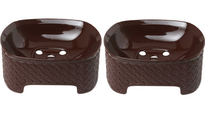 CSM Set of 2 Soap Cases(Brown)