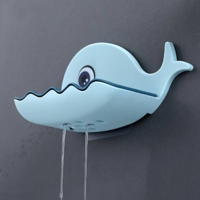 FIVANIO Pack of 2 Beautiful Fish Design Double Layer Self Draining Soap Case x2.08(Multicolor)