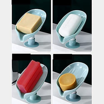 WHITEIBIS Soap Holder for Bathroom Kitchen Sink Wall Single Layer with Magic vacuum(Multicolor)