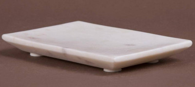 CPUC Stone Soap Dish | Soap Case | Soap Holder for Bathroom Wash basin Tub Kitchen(White)