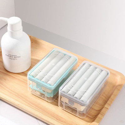 SellVera 2-in-1 Bar Soap Roller Soap Dish & Soap Dispenser with Roller and Drain(Blue)