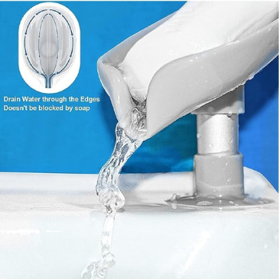 QinPin Leaf Shaped Soap Holder Bar Easy Clean with Self Draining Dish & Suction Cup(Multicolor)
