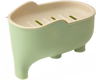 FORABH DOUBLE LAYERED SOAP BOX,, SOAP DISH WITH DRAINAGE DESIGN(Multicolor)