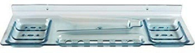 HOUZIE Unbreakable Plastic Soap Holder Four in One 12 inch Made of ABS Plastic(Clear)