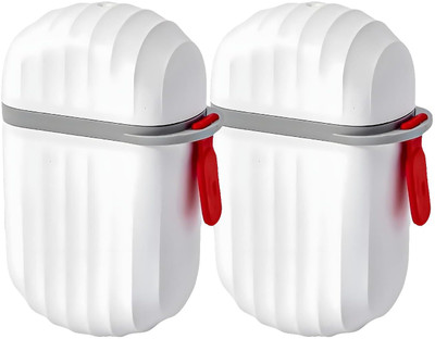 MANANI (PACK OF 2) TRAVEL SOAP CASE WHITE, SOAP HOLDER, SOAP BOX(White)