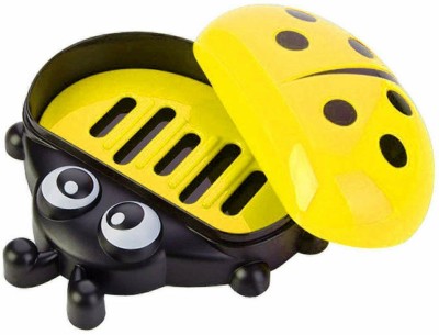 Flywind Lady Bug Soap Case Soap Dispensers Soap Holder Set of 2(Yellow)