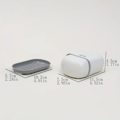 SAJAG Leakproof Travel Soap Case(White)