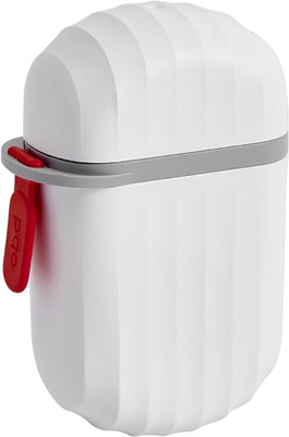 Sorath Travel Portable Soap Dish & Handle Sealed Capsule Soap Saver Tray with Lid Pcs 1(White)