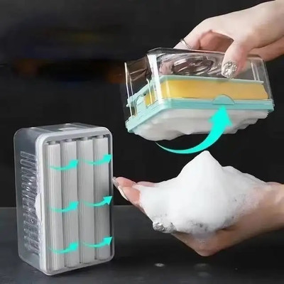 SellVera 2-in-1 Bar Soap Roller Dispenser,2-in-1 Portable Soap Dish & Soap Dispenser Plastic Bathroom Set(Pack of 1)