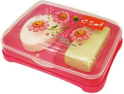 CSM 2-in-1 Soapcase with lid(Pink)(Pink)
