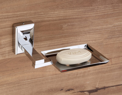 GRIVAN Stainless Steel Single Soap Holder for Bathroom Soap Dish/Case Rustproof-SS304(Silver)