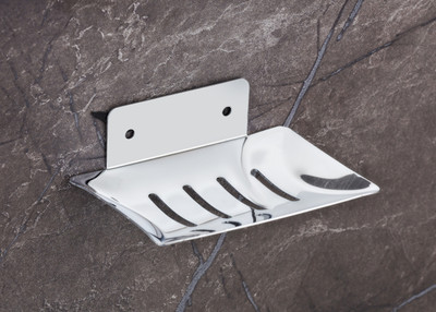 ADONZ Square Soap Dish / Soap Case / Soap Stand ( Stainless Steel ) Set of 1(Silver)