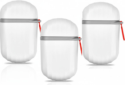 Urban Utopia Portable Soap Dishes Waterproof Leak Proof Soap Container(White)