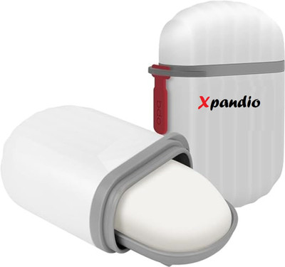 Xpandio Travel Soap Case, Leakproof Soap Container with Lid, Portable Bar Soap Holder(WHITE 1 PC)