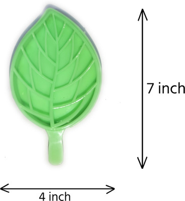 VVG TARDERAS Pack of 4 Leaf Shape Double Layer Self Draining Bar Soap Holder x4.03(Multicolor)