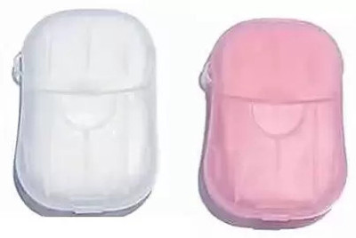 MEBISO Paper Soap Mini Bath Slice Sheets Scented Foaming for Travel Camping(PACK OF 2(Multicolor)
