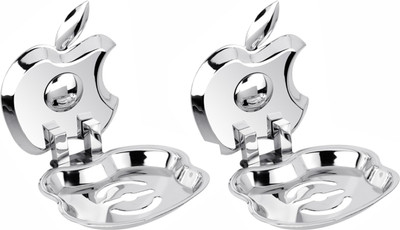 Easyhome Furnish Set of 2 pieces 304-Stainless Steel Soap Dish(Glossy Silver)
