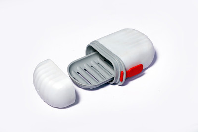 KRITI CREATION KRITI Soap Holder Travel Soap Portable Leak-Proof Soap Box for Bathroom(Multicolor, White, Grey)