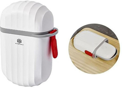 ROMARA Soap Case for Travel with Tight Seal Ideal for Bathroom Gym and Outdoors(White)