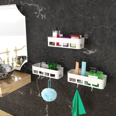 Sokmak 3PC Plastic Shampoo Stand and Towel Hanging Hook (3 Shampoo Stand + FREE 4 Hook) Toothbrush Case(Pack of 1) Sokmak 3PC Plastic Shampoo Stand and Towel Hanging Hook (3 Shampoo Stand + FREE 4 Hook) Toothbrush Case(Pack of 1)
