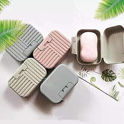 Flywind Plastic Soap Box Case Holder for Indoors Travel Home Use for Bathroom(Assorted)
